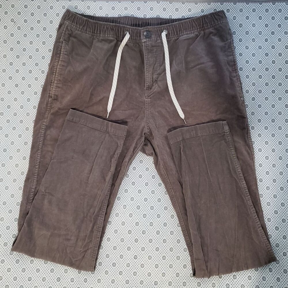 Vuori Optimist Corduroy Pants Men’s XL Cocoa Brown Drawstring